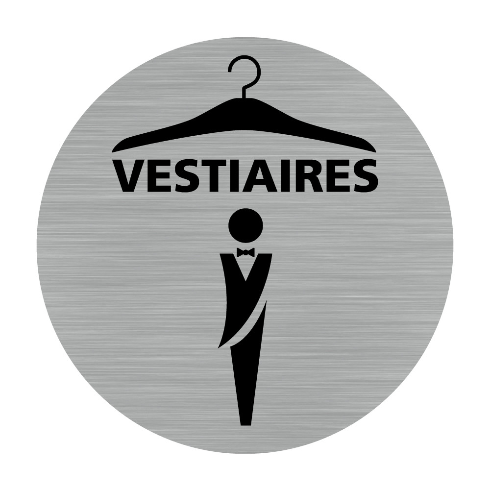 Plaque vestiaires homme