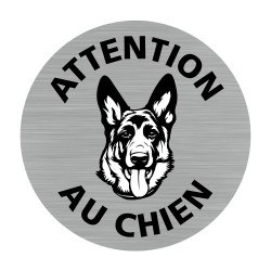 Plaque attention au chien