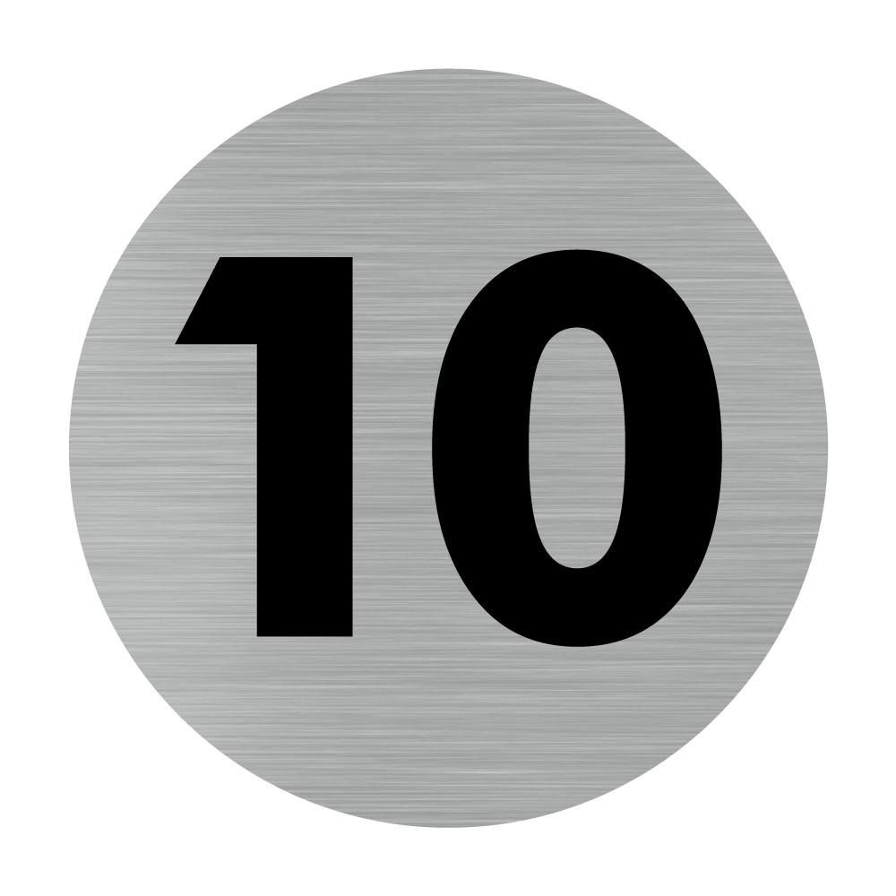 Plaque chiffre 10 Plaque chiffre 10