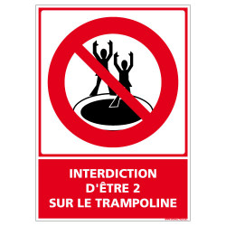 INTERDICTION D'ETRE 2 SUR LE TRAMPOLINE (D1059)