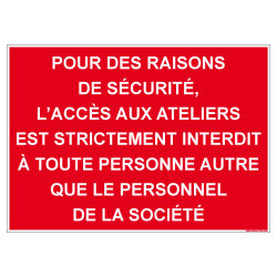 PANNEAU INTERDICTION D'ACCES (D1073)