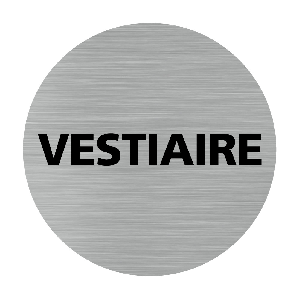 Plaque chiffre vestiaire