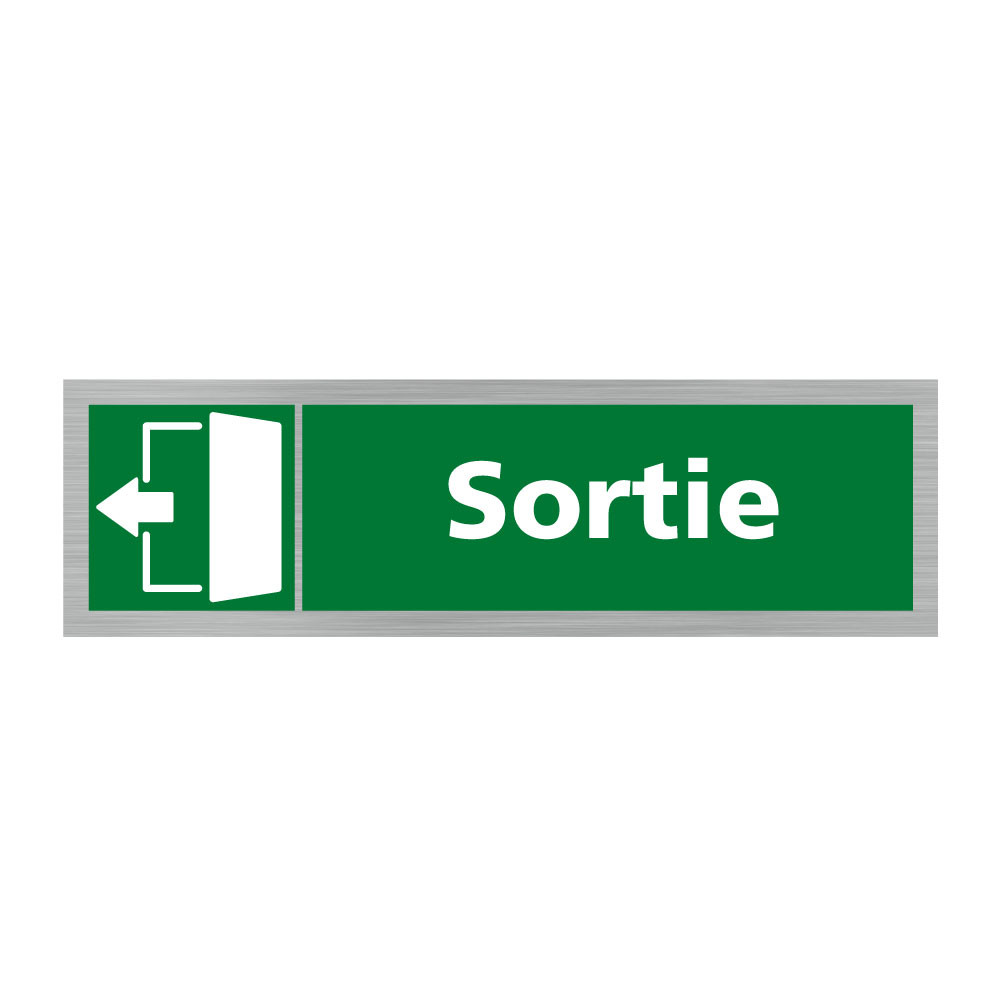 Plaque de porte rectangulaire sortie vers la gauche Plaque de porte rectangulaire sortie vers la gauche