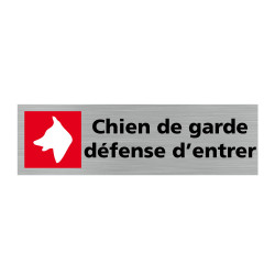 Plaque de porte rectangulaire chien de garde défense d'entrer