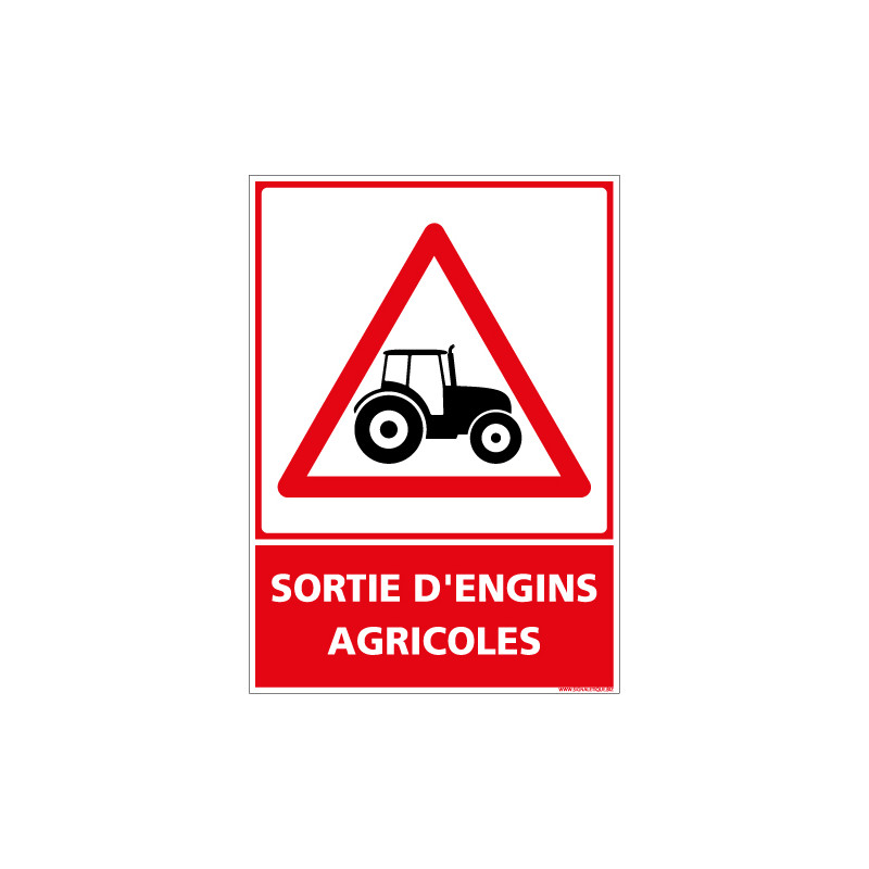 PANNEAU SORTIE D'ENGIN AGRICOLE (D1107)