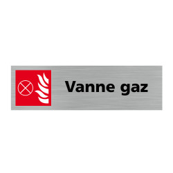 Plaque de porte rectangulaire vanne gaz