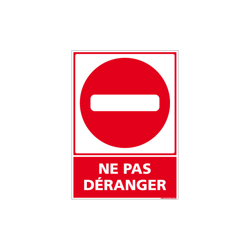 panneau ne pas déranger