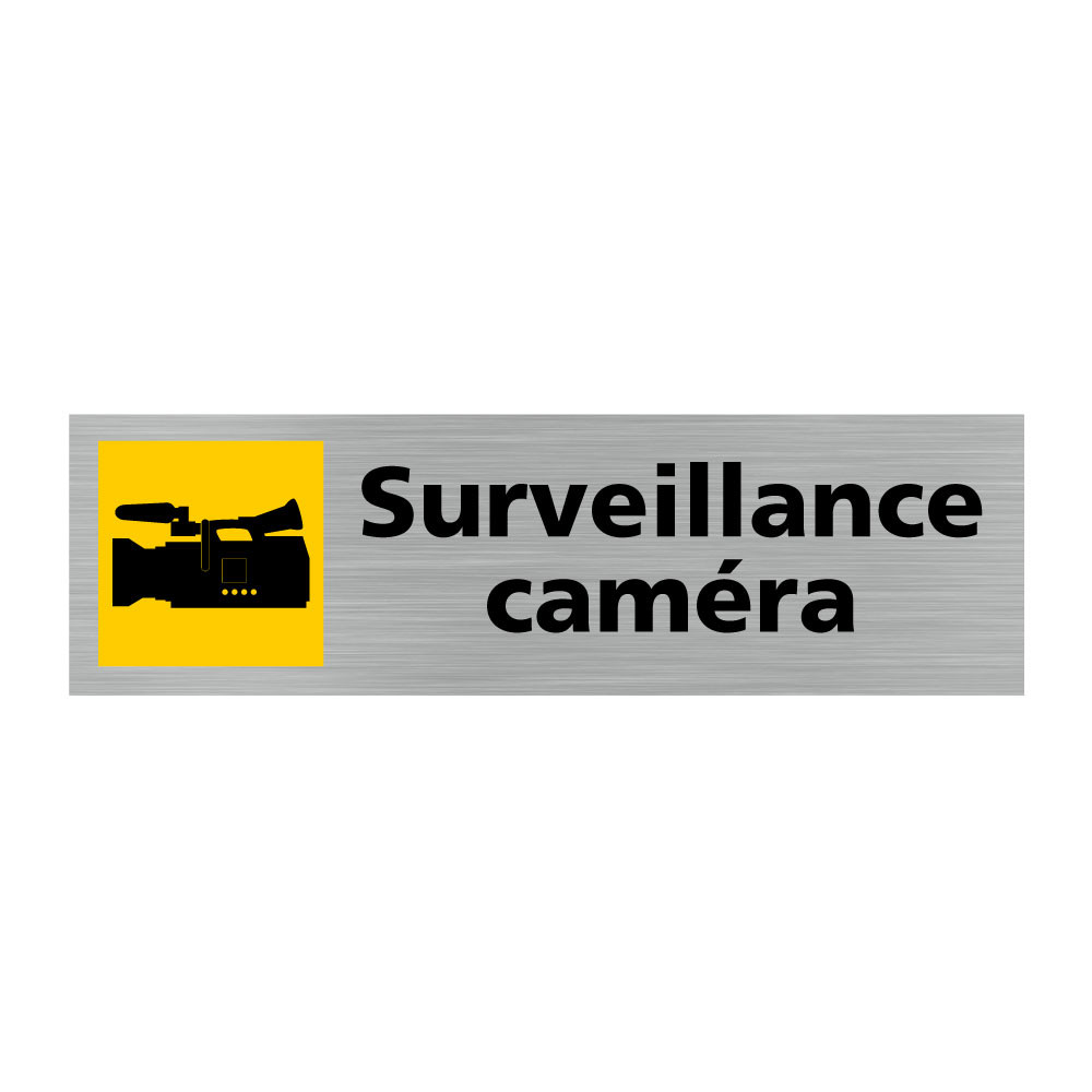 Plaque de porte rectangulaire surveillance caméra Plaque de porte rectangulaire surveillance caméra