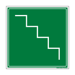 PANNEAU PICTOGRAMME EVACUATION/ESCALIER DE SECOURS (B0010)