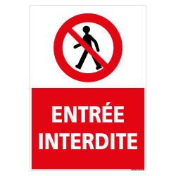 PANNEAU ENTREE INTERDITE (D1127)