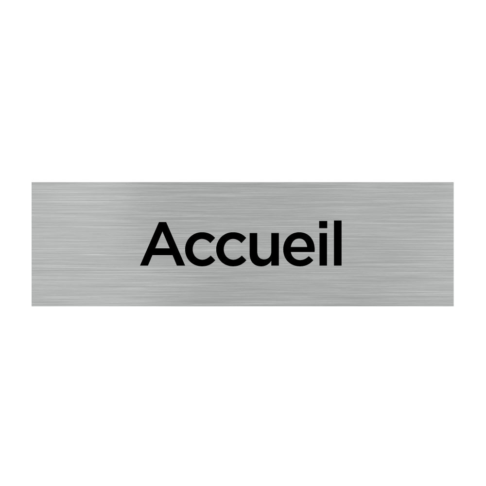 Plaque de porte rectangulaire accueil Plaque de porte rectangulaire accueil