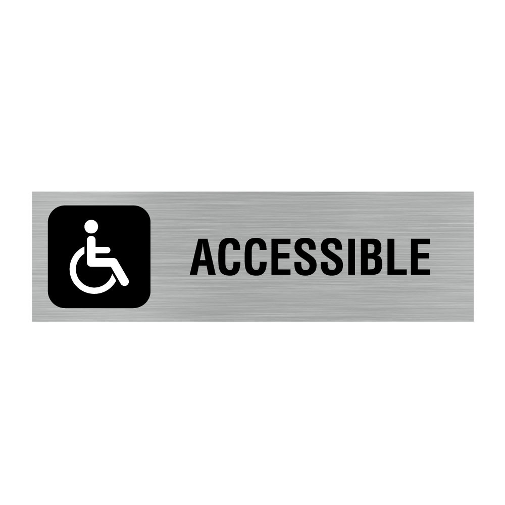 Plaque de porte rectangulaire accessible Plaque de porte rectangulaire accessible