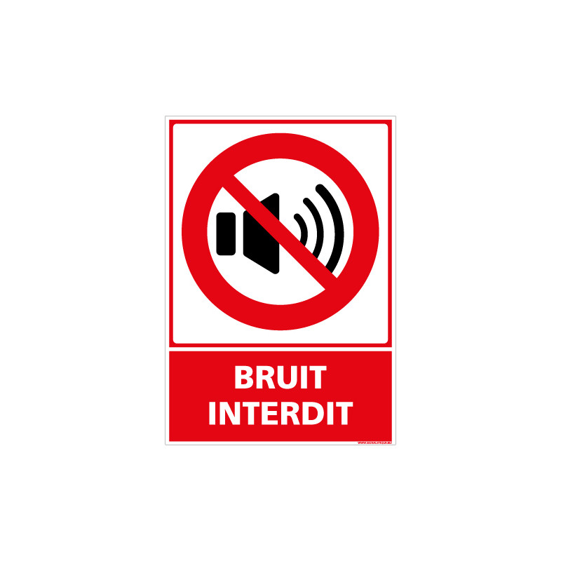 PANNEAU BRUIT INTERDIT (D1141)