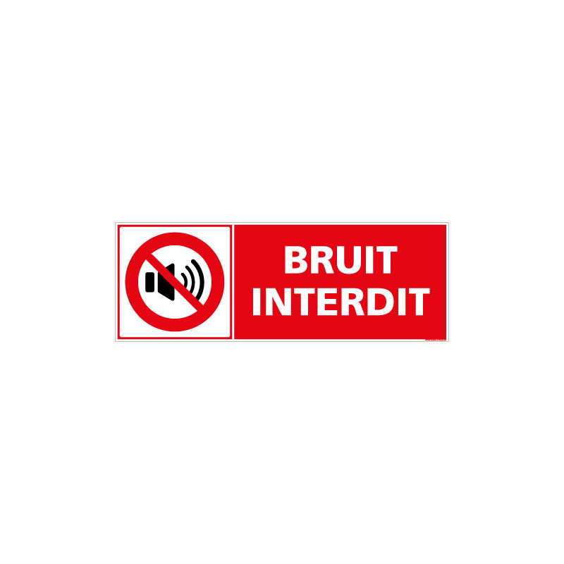 PANNEAU BRUIT INTERDIT (D1142)