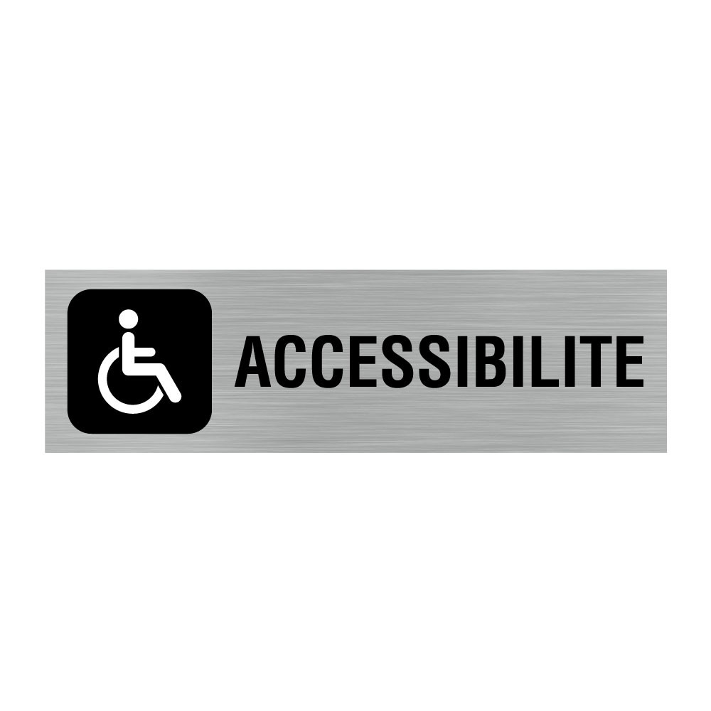 Plaque de porte rectangulaire accessibilité Plaque de porte rectangulaire accessibilité
