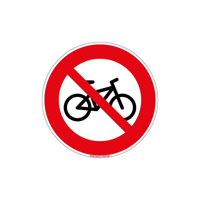 PANNEAU INTERDIT AU VELO (D1144) PANNEAU INTERDIT AU VELO (D1144)