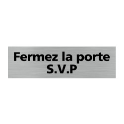 Plaque de porte rectangulaire fermez la porte S.V.P