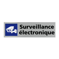 Plaque de porte rectangulaire surveillance électronique