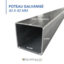 poteau-galvanise-40x40mm