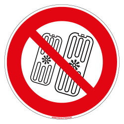 PANNEAU BLOC DE CONGELATION INTERDIT (D1186)
