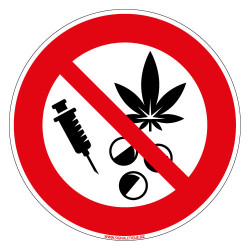 PANNEAU SUBSTANCES ILLICITES INTERDITES (D1188)