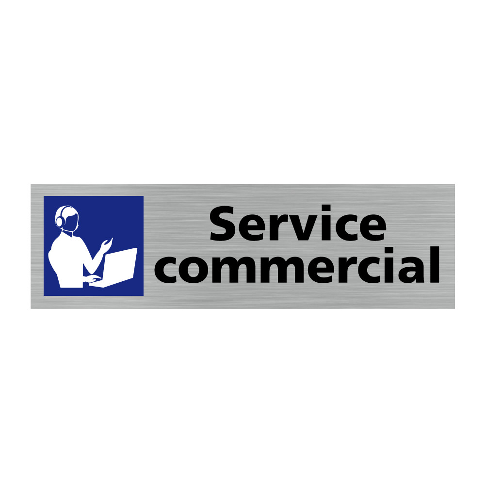 Plaque de porte rectangulaire service commercial Plaque de porte rectangulaire service commercial