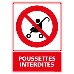 PANNEAU POUSSETTES INTERDITES (D1203)