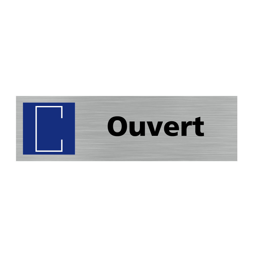 Plaque de porte rectangulaire ouvert Plaque de porte rectangulaire ouvert