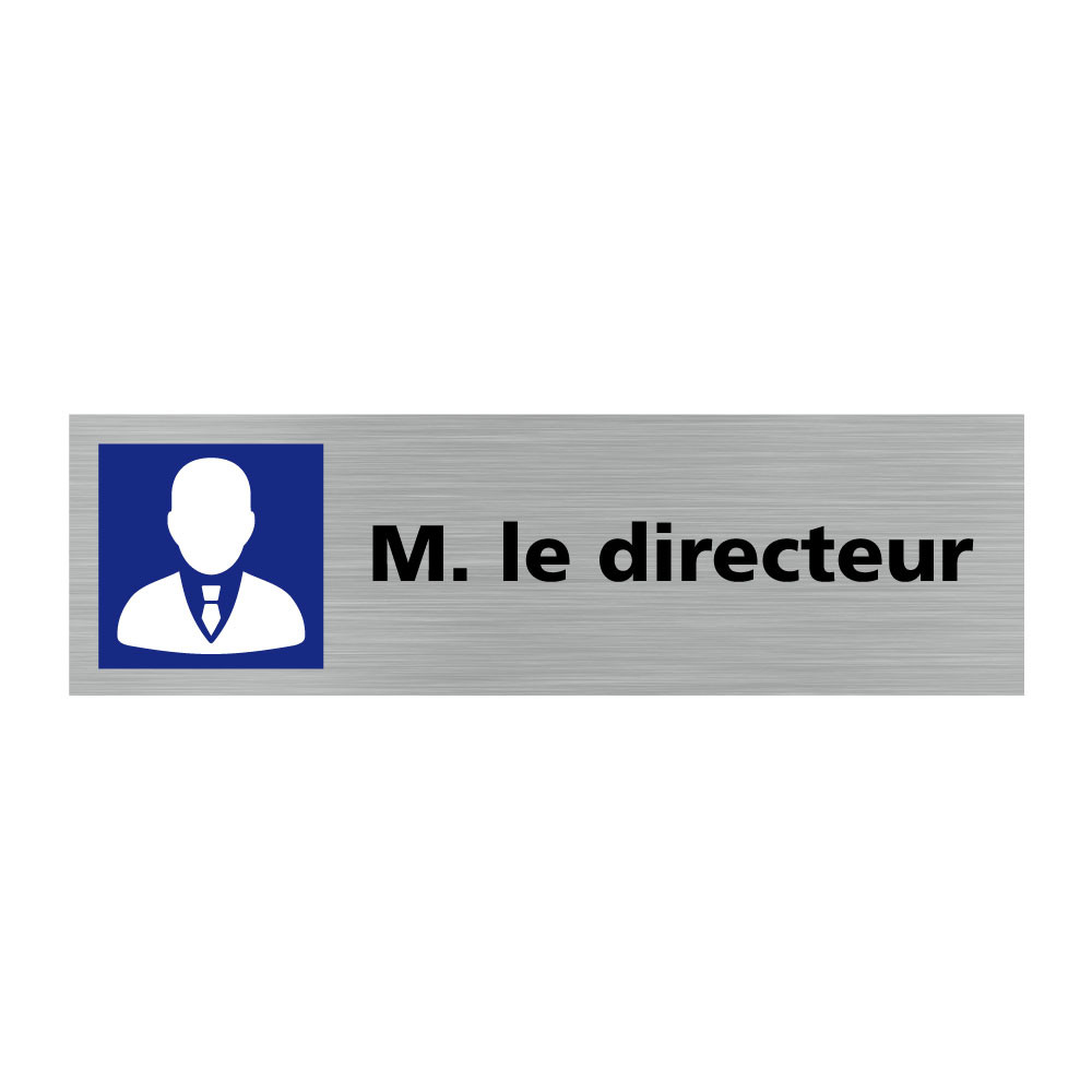 Plaque de porte rectangulaire m. le directeur