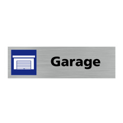 Plaque de porte rectangulaire garage