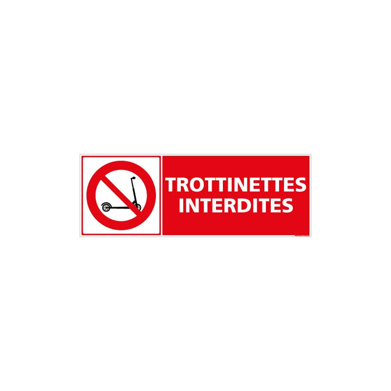 PANNEAU INTERDIT AUX TROTTINETTES (D1240)