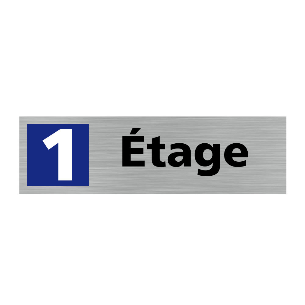 Plaque de porte rectangulaire étage 1 Plaque de porte rectangulaire étage 1