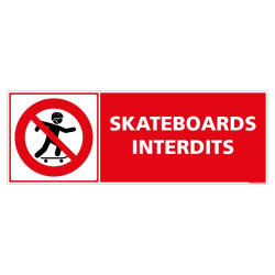 PANNEAU INTERDIT AUX SKATEBOARDS (D1249)