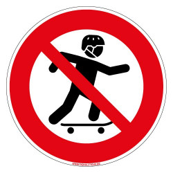 PANNEAU SKATE INTERDIT (D1250)