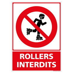 PANNEAU ROLLERS INTERDITS (D1251)