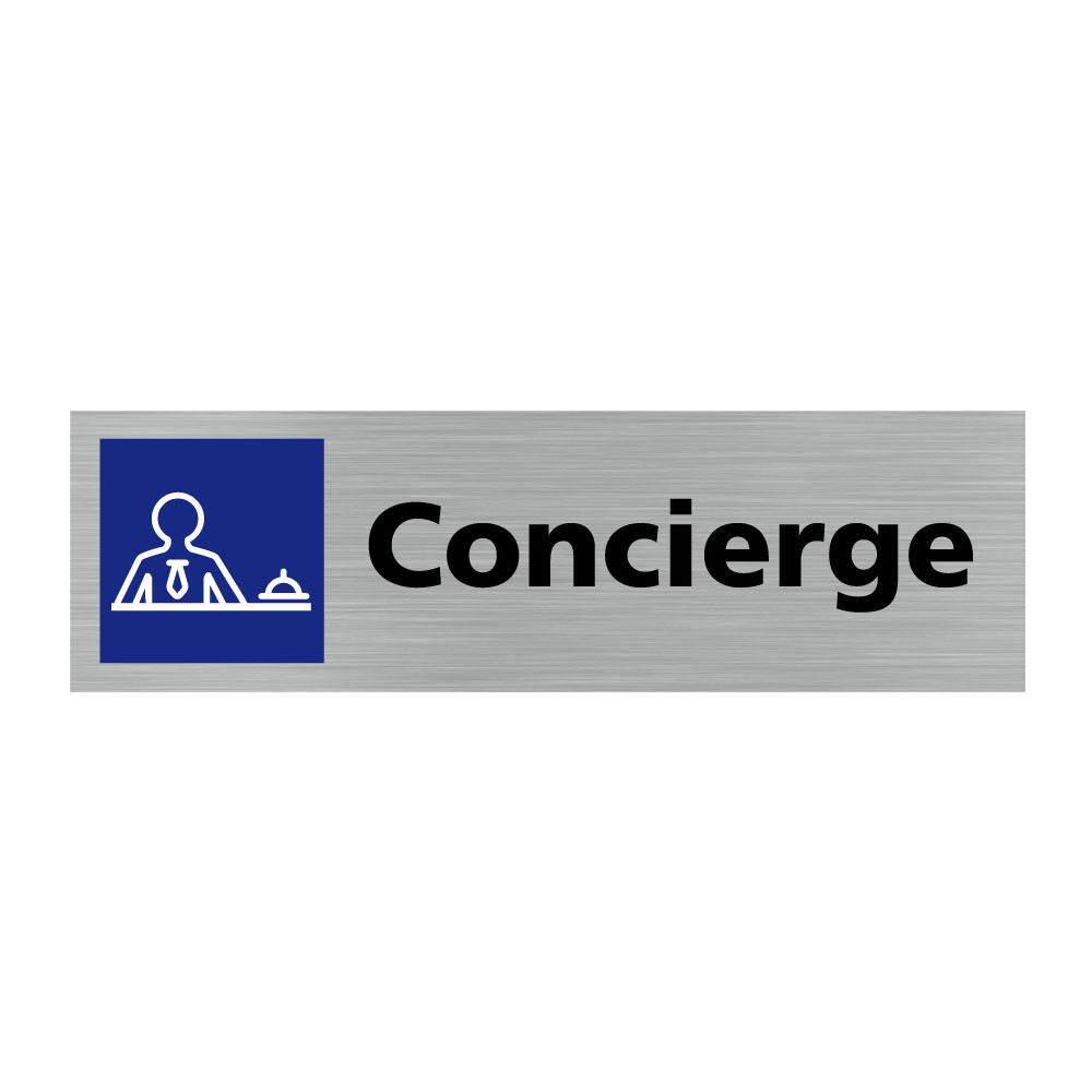 Plaque de porte rectangulaire concierge Plaque de porte rectangulaire concierge