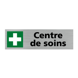 Plaque de porte rectangulaire centre de soins