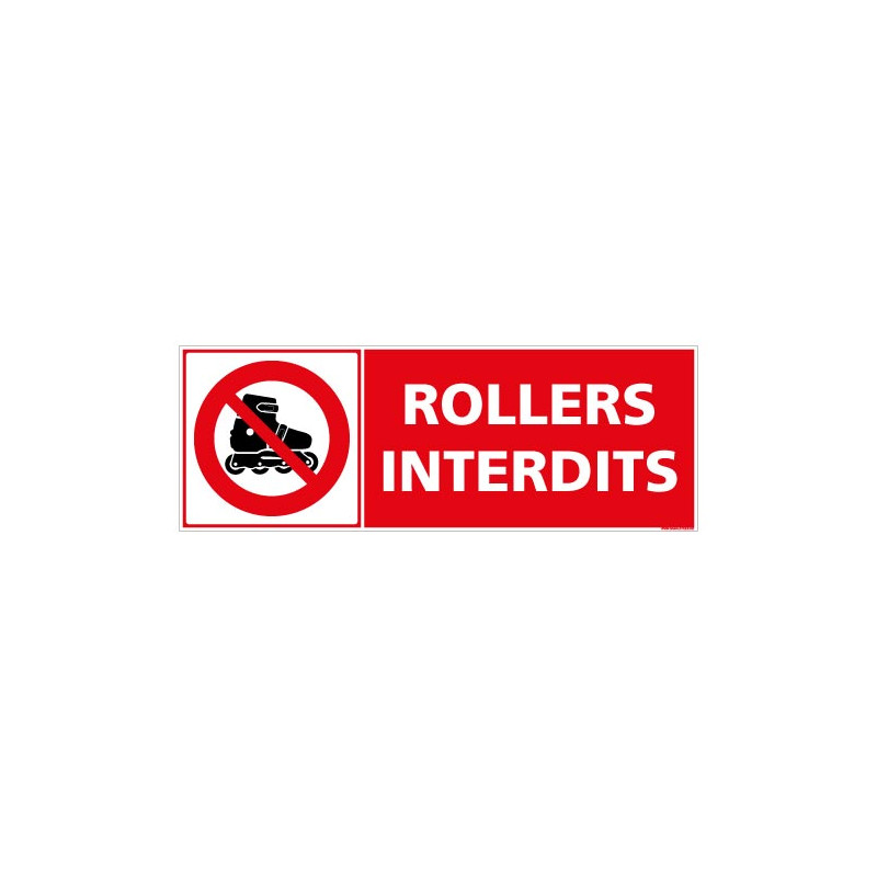 PANNEAU INTERDIT ROLLERS (D1255)