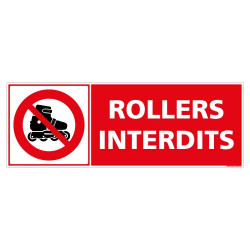 PANNEAU INTERDIT ROLLERS (D1255)