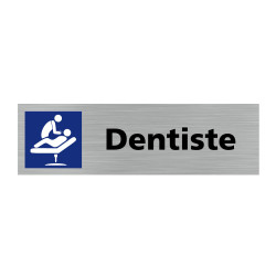 Plaque de porte rectangulaire dentiste