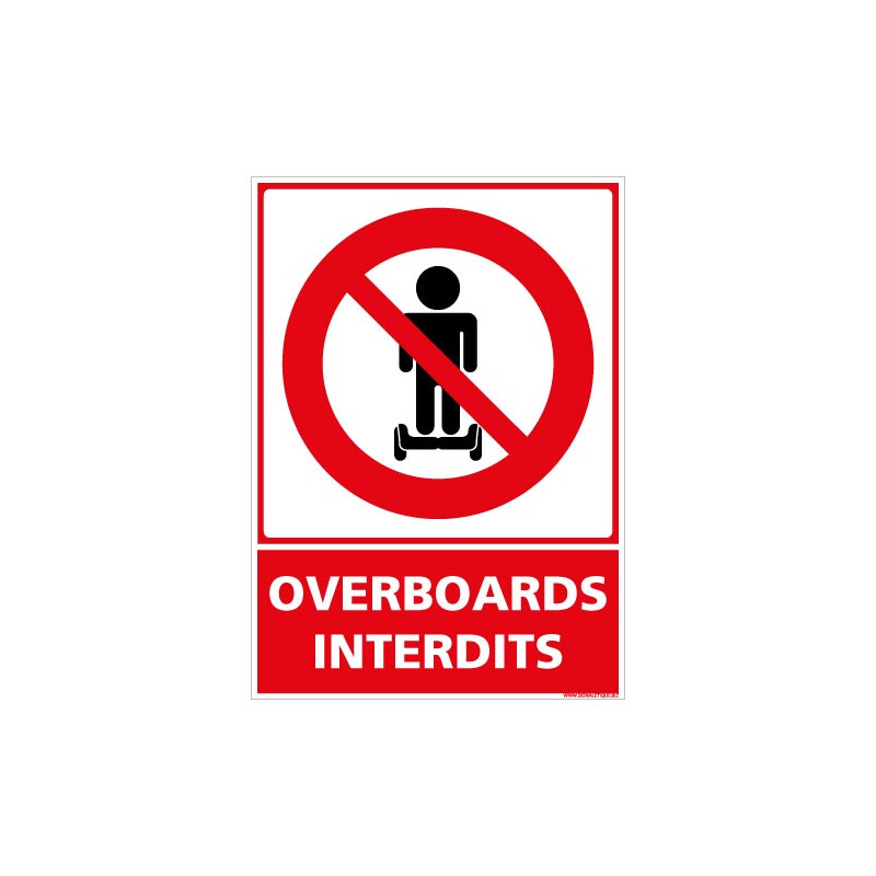 PANNEAU OVERBOARDS INTERDITS (D1263)