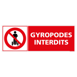 PANNEAU INTERDIT AUX GYROPODES (D1267)