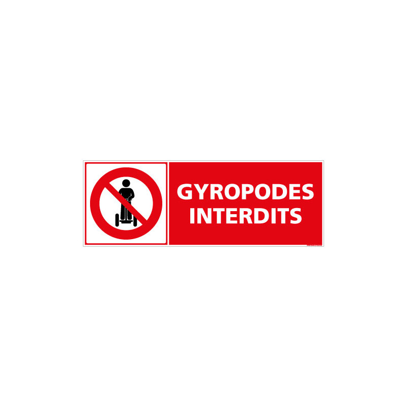 PANNEAU INTERDIT AUX GYROPODES (D1267)