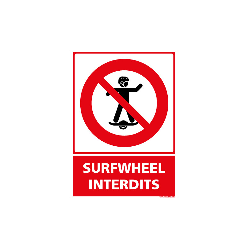 PANNEAU SURFWHEELS INTERDITS (D1269)