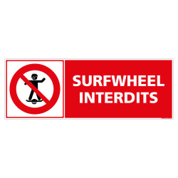 PANNEAU INTERDIT AUX SURFWHEELS (D1270)