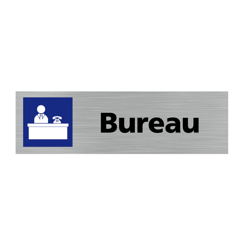 Pictogramme BUREAU (Q0259). Signalisation Porte - 170 X 50 mm