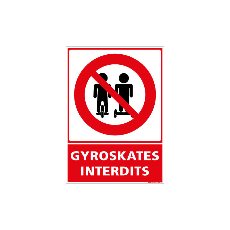 PANNEAU GYROSKATES INTERDITS (D1278)