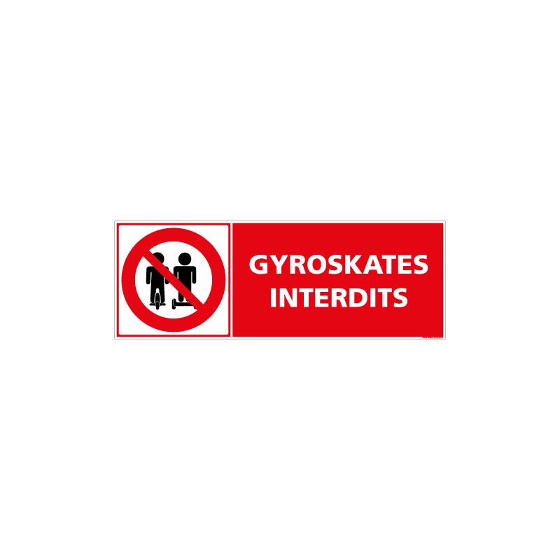 PANNEAU GYROSKATE INTERDIT (D1279)