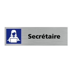 Plaque de porte rectangulaire secrétaire