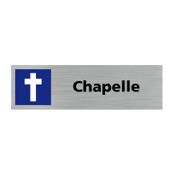 Plaque de porte rectangulaire chapelle